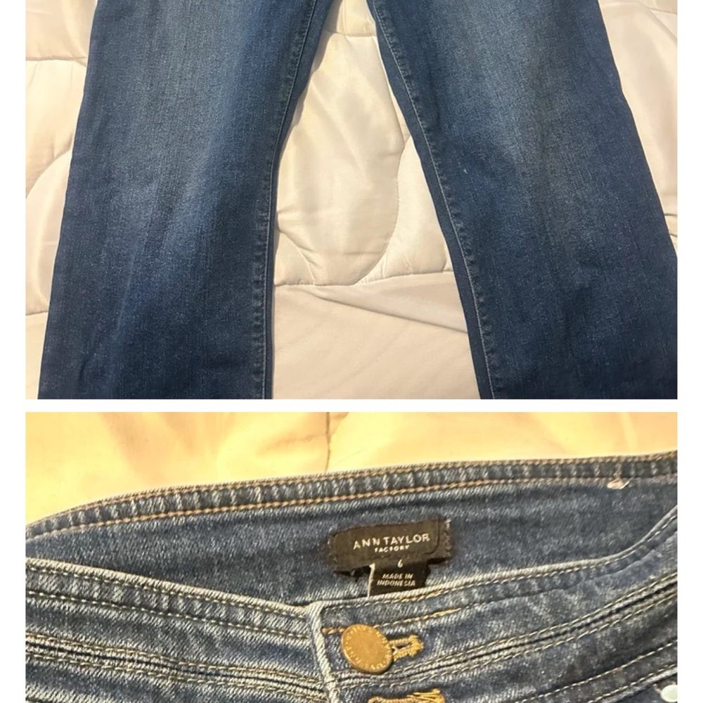 Ann Taylor Factory Denim Cropped Jeans